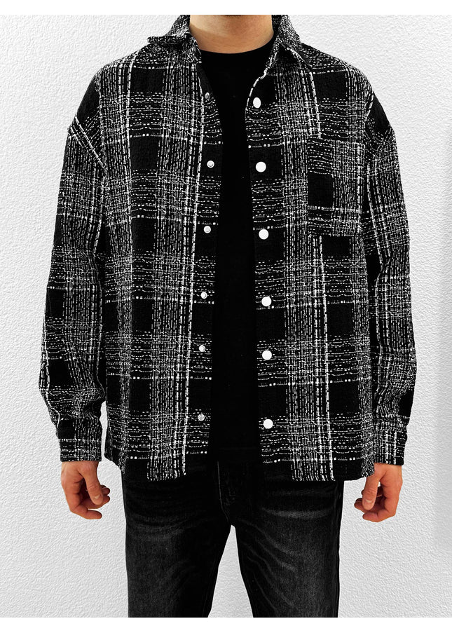 Black Flannel Overshirt