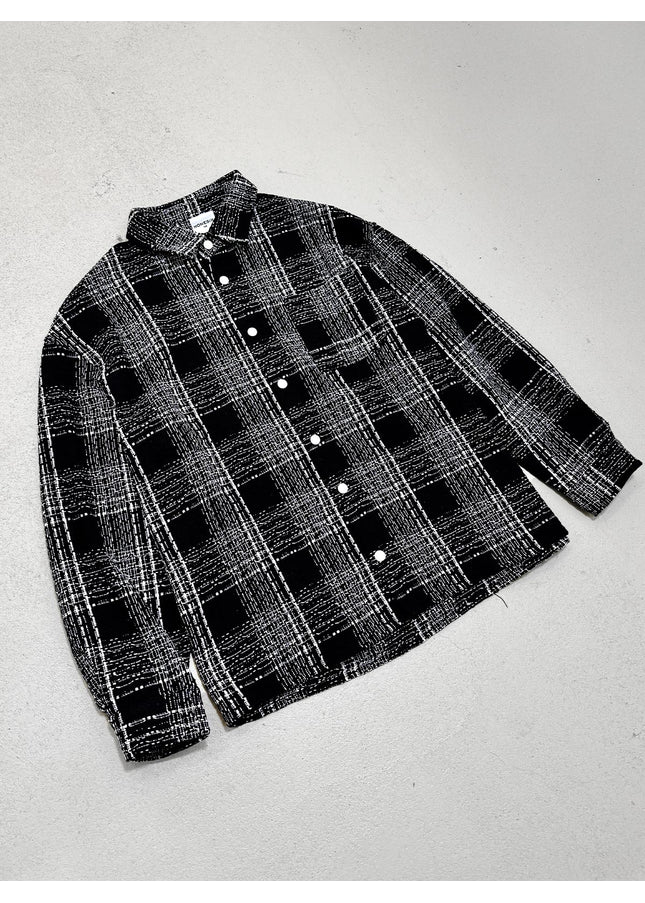Black Flannel Overshirt